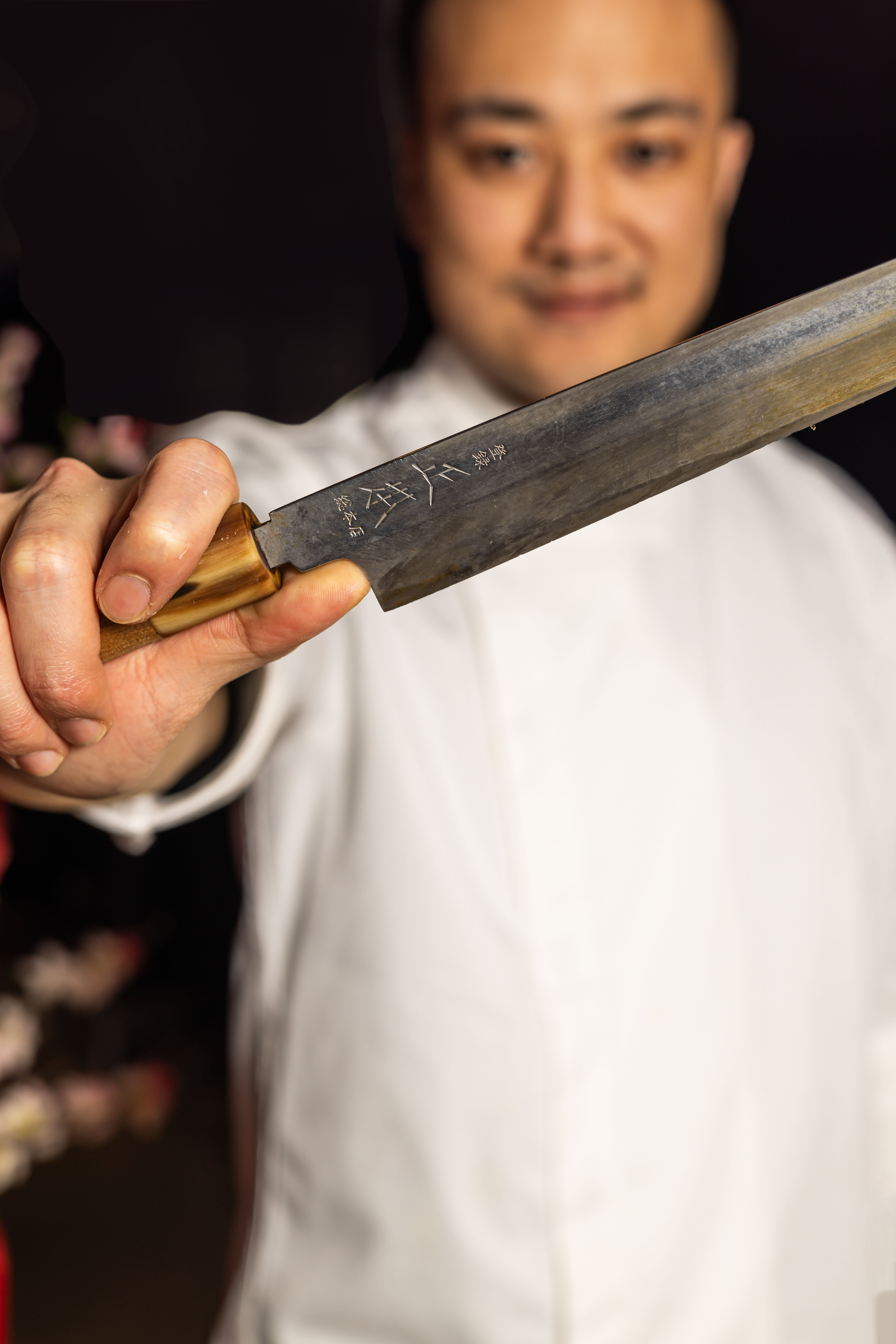Aiguisage du couteau de chef japonais