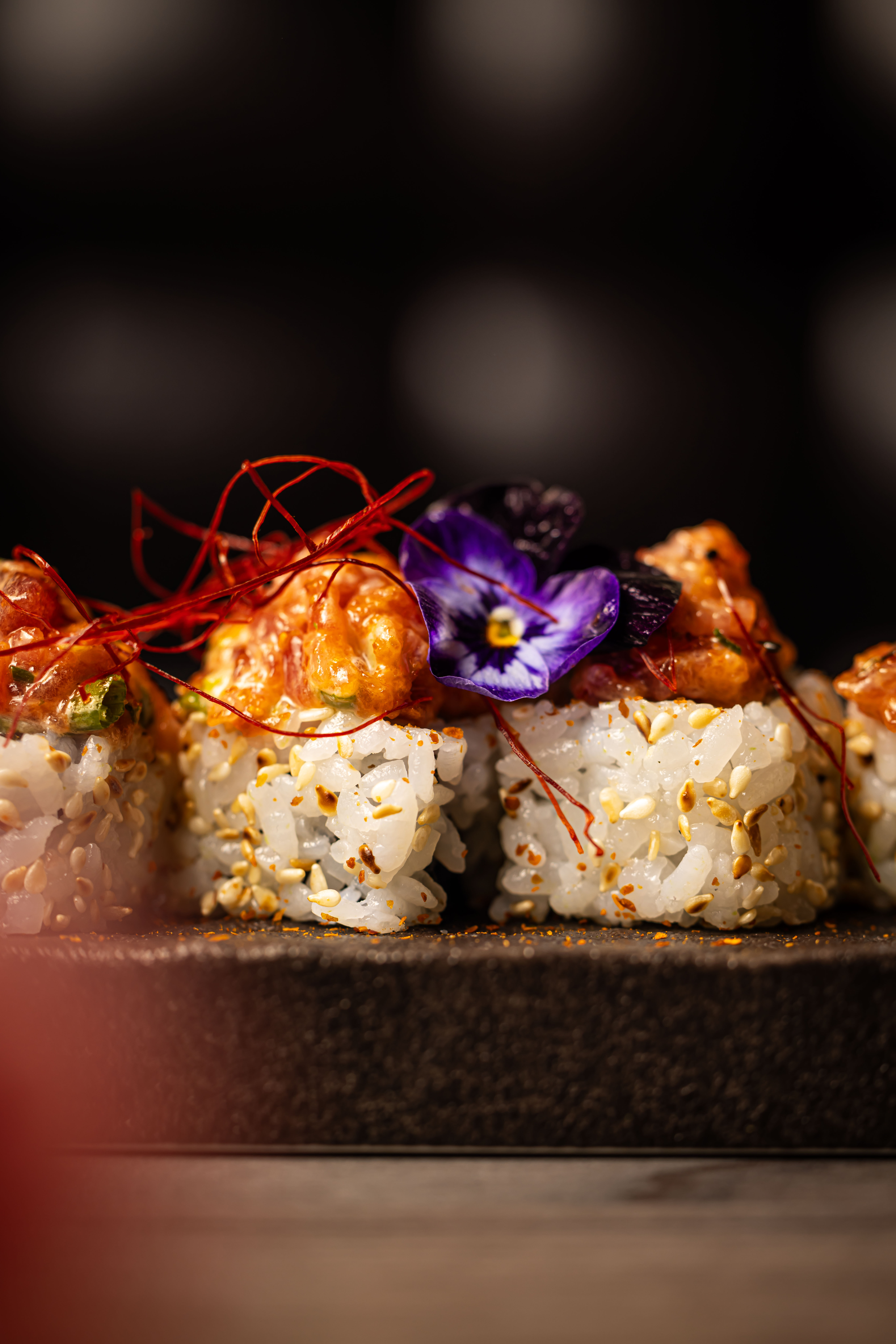 Makis roulés au homard et piment doux